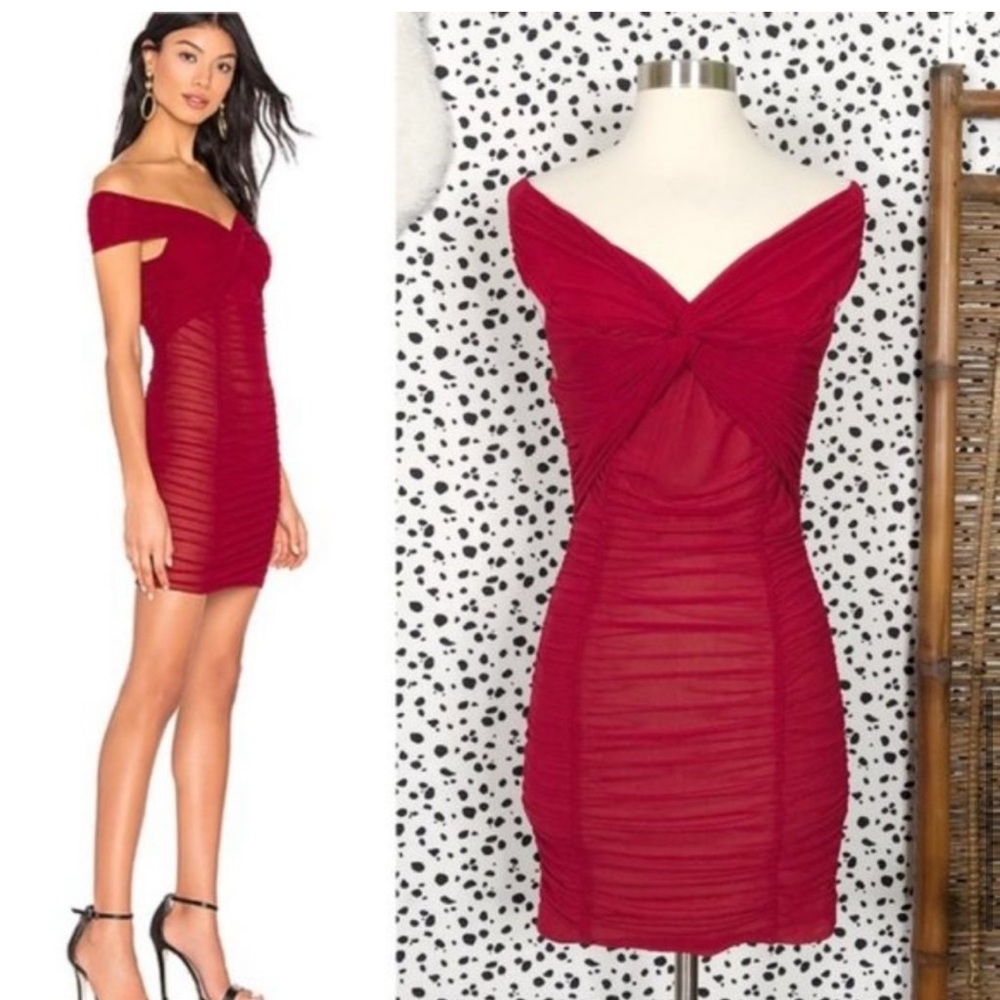 Revolve MAJORELLE Sophie mini red dress
